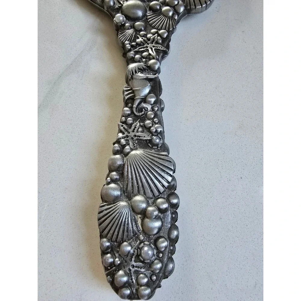Loungefly Disney The Little Mermaid 3D Sculpted Seashell Hand Mirror Silver